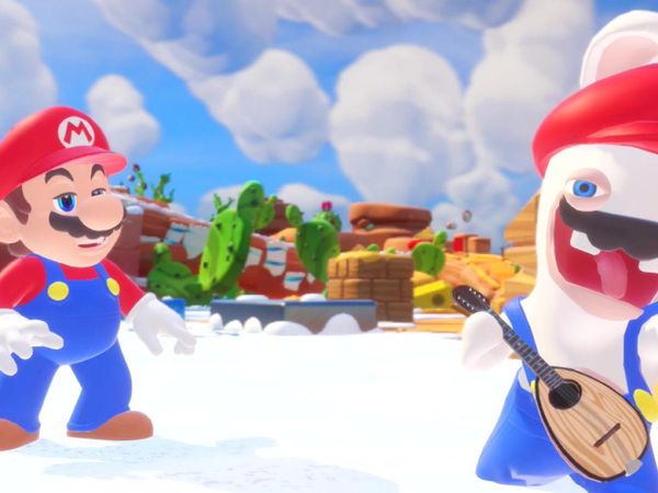 Mario + Rabbids Kingdom Battle Gameplay - Zebra Gamer - Rabbid Mario? Blizzy and Sandy Boss Fight!