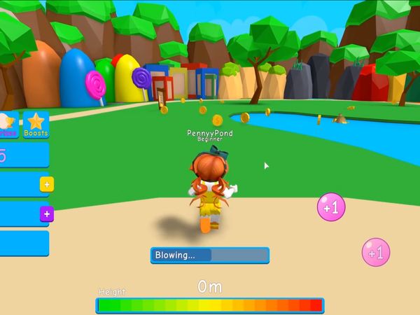 Roblox Funny Moments (Penny Pond and PairOfDucks) - Using BUBBLEGUM to Fly