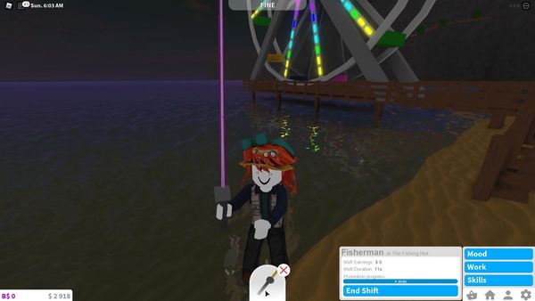 Roblox Bloxburg Funny Moments (Penny Pond) - Catching a LEGENDARY Fish