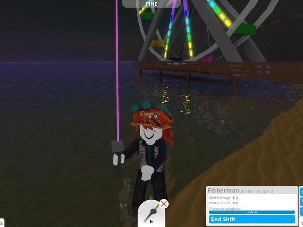 Roblox Bloxburg Funny Moments (Penny Pond) - Catching a LEGENDARY Fish