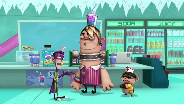 Fan Boy & Chum Chum - La golpiza mecánica / Estatuas congeladas