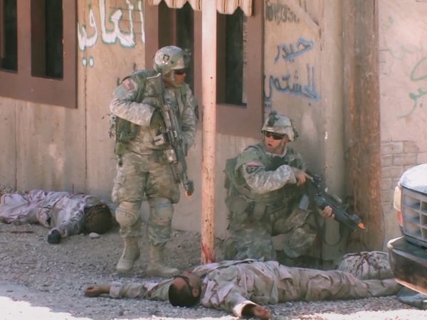 Battle Factory - A Helmet, a Zippo, a Fuel Bladder, and a Simulated IED