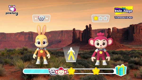 Juego de bailes con Pinkfong y Hogi - Juego de bailes con Pinkfong y Hogi - Poki y Jeni