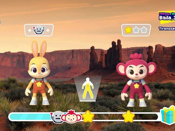 Juego de bailes con Pinkfong y Hogi - Juego de bailes con Pinkfong y Hogi - Poki y Jeni