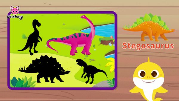 Al escondite con tiburón bebé - Juguemos al escondite con tiburón bebé dinosaurio 3