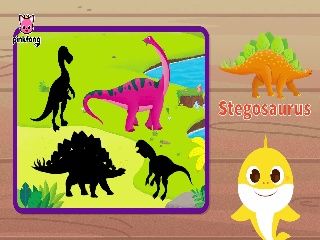 Al escondite con tiburón bebé - Juguemos al escondite con tiburón bebé dinosaurio 3