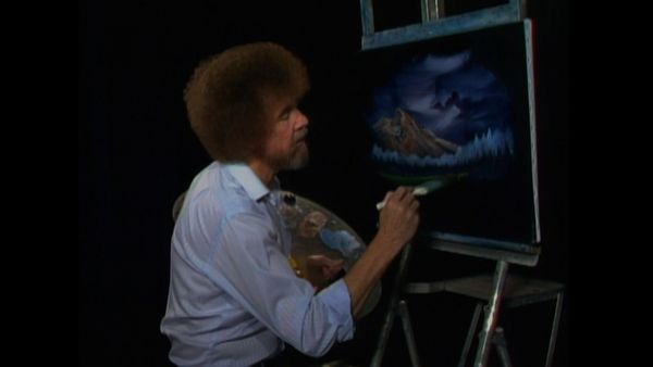 The Joy of Painting with Bob Ross - Mountain Moonlight Oval