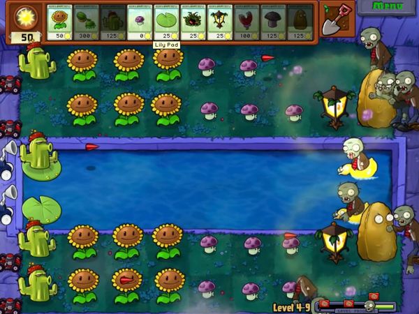 Plants vs. Zombies Gameplay - Zebra Gamer - Clip: New Game+ World 4!