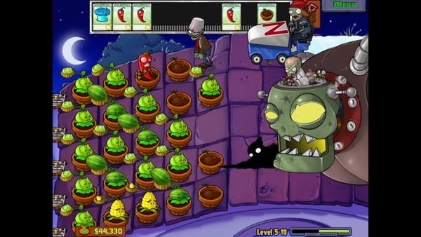 Plants vs. Zombies Gameplay - Zebra Gamer - Clip: New Game+ World 5!