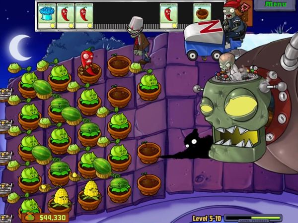 Plants vs. Zombies Gameplay - Zebra Gamer - Clip: New Game+ World 5!