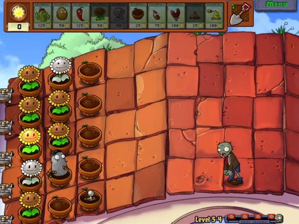 Plants vs. Zombies Gameplay - Zebra Gamer - Clip: New Game+ World 5!