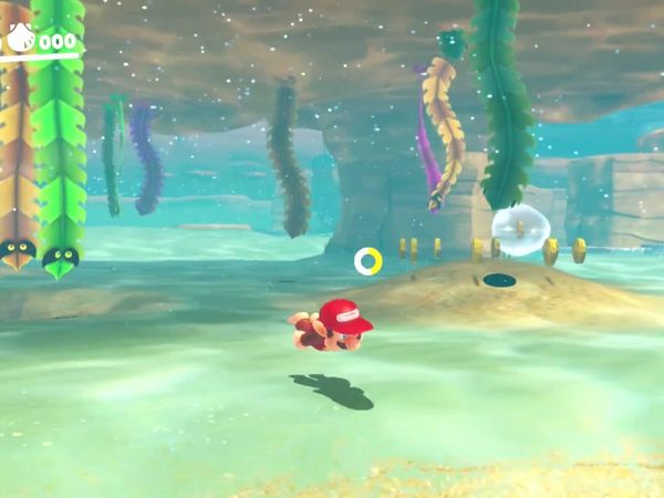 Super Mario Odyssey Gameplay - Zebra Gamer - Clip: New Hint Art! Seaside Kingdom Balloon World!