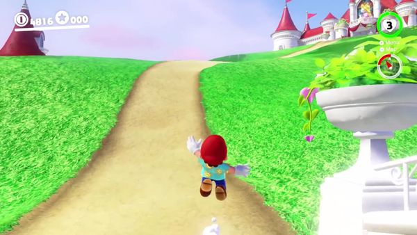 Super Mario Odyssey Gameplay - Zebra Gamer - Clip: Super Mario Sunshine Outfit! Luigi's Balloon World!