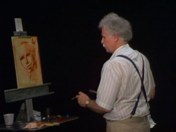 The Joy of Painting with Bob Ross - Contemplative Lady