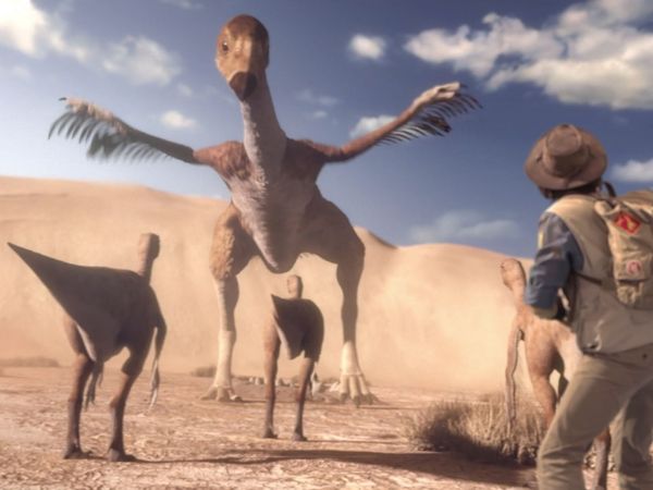 Andy's Prehistoric Adventures - Gigantoraptor & Feather