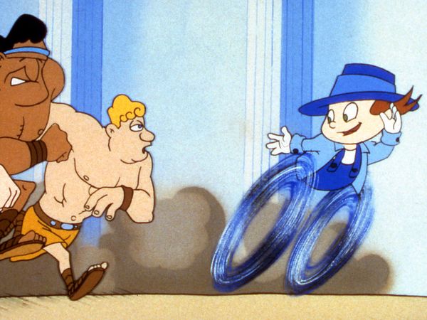 Gadget Boy's Adventures in History - Three Brainiacs in a Fountain