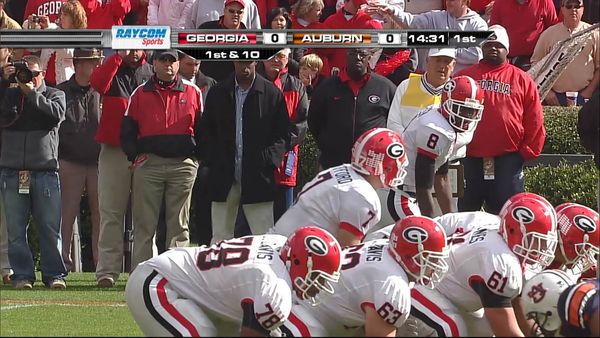 Origin Games - Georgia's Matthew Stafford, Knowshon Moreno, & AJ Green vs. Auburn 2008