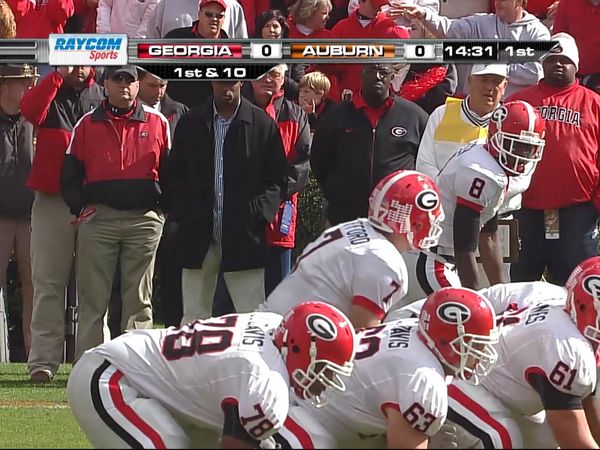Origin Games - Georgia's Matthew Stafford, Knowshon Moreno, & AJ Green vs. Auburn 2008