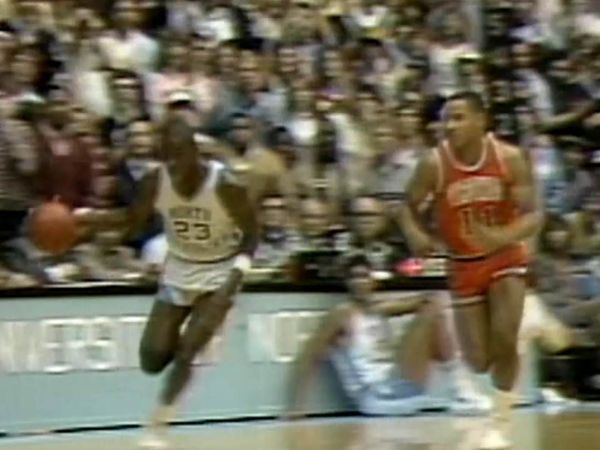 Origin Games - Virginia's Ralph Sampson Duels with Michael Jordan 1983
