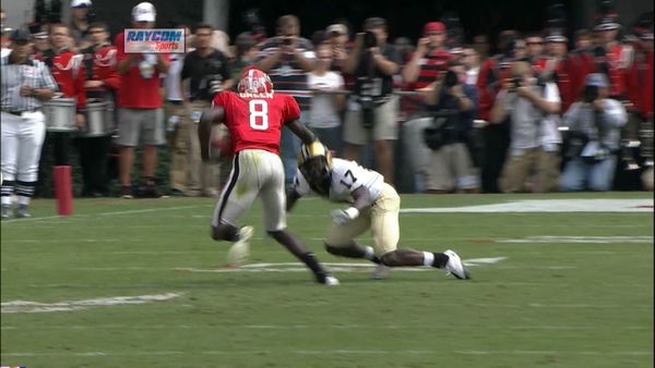 Origin Games - Georgia's Matthew Stafford, Knowshon Moreno, & AJ Green Biltz Vanderbilt 2008