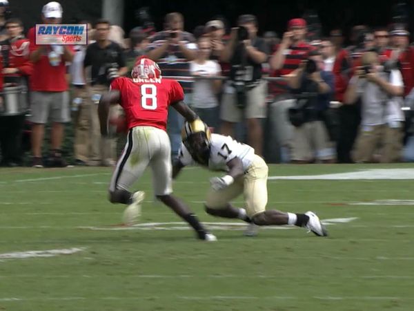 Origin Games - Georgia's Matthew Stafford, Knowshon Moreno, & AJ Green Biltz Vanderbilt 2008