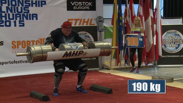 Strongman Champions League - SCL World log lift championship, Lithuania