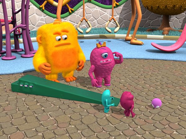 Monster Math Squad - Little Wally Ball-y Monster // Monster Hopscotch