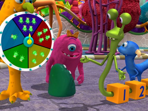 Monster Math Squad - Number Line Monster’s New Game // Monster Factory Fiasco