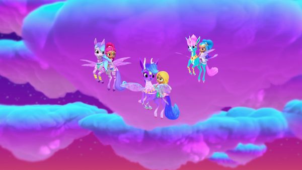 Shimmer and Shine - La Sara-estrella / Un relámpago doble