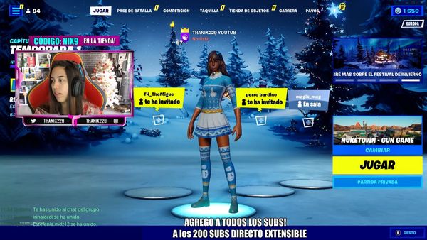La jugadora Femenina de Fortnite De Estreno (ThaNix229) - Episodio 25