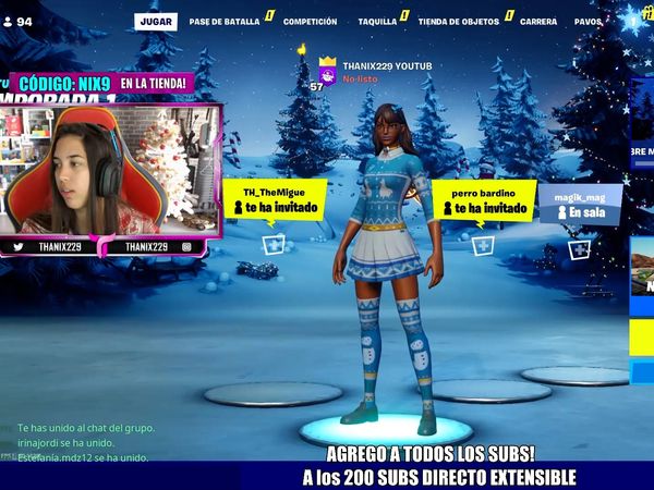 La jugadora Femenina de Fortnite De Estreno (ThaNix229) - Episodio 25