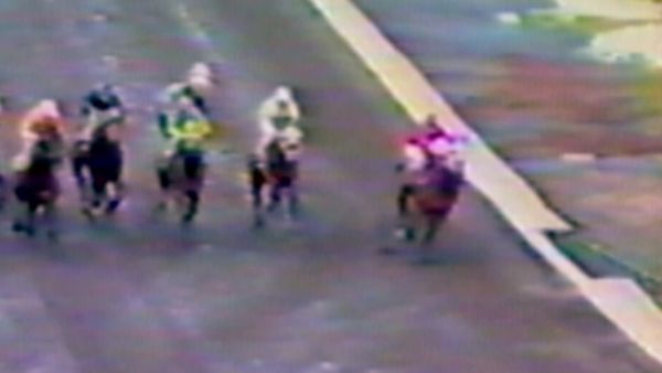 Did You See That? - Jockey Hits The Rail