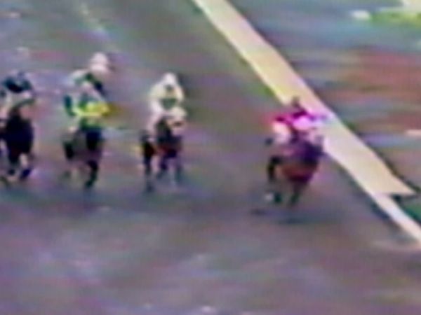 Did You See That? - Jockey Hits The Rail