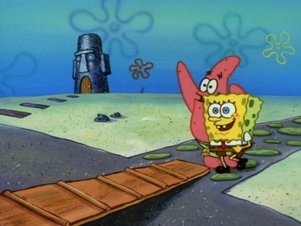 Bob Esponja Calça Quadrada - Sim, capitão! / Fenda da Pedra
