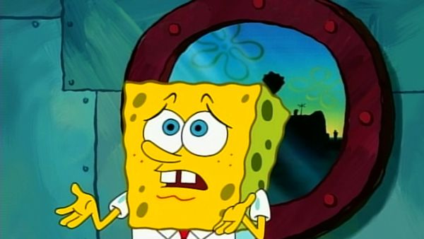 Bob Esponja Calça Quadrada - Bem-vindo ao balde de lixo / Franken rabisco