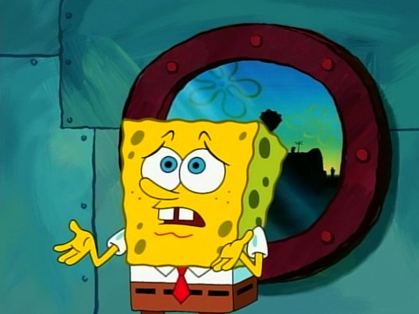 Bob Esponja Calça Quadrada - Bem-vindo ao balde de lixo / Franken rabisco
