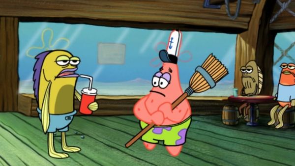 Bob Esponja Calça Quadrada - O grande fracassado cor de rosa / O amigo bolha