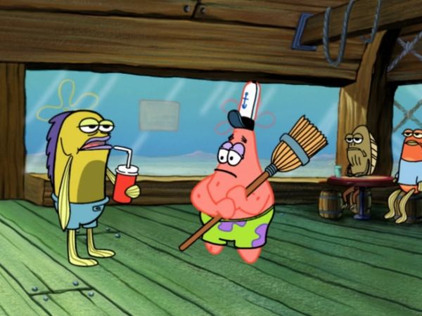 Bob Esponja Calça Quadrada - O grande fracassado cor de rosa / O amigo bolha
