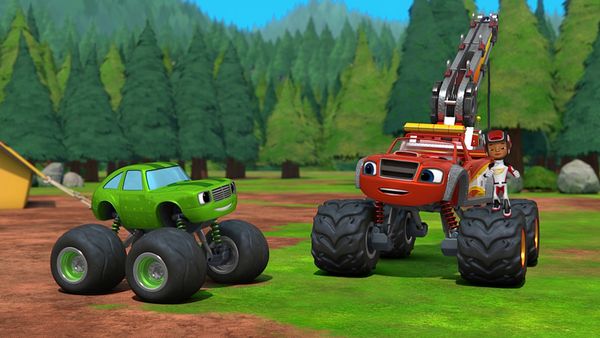 Blaze e os Monster Machines - Acampamento da familia Picles