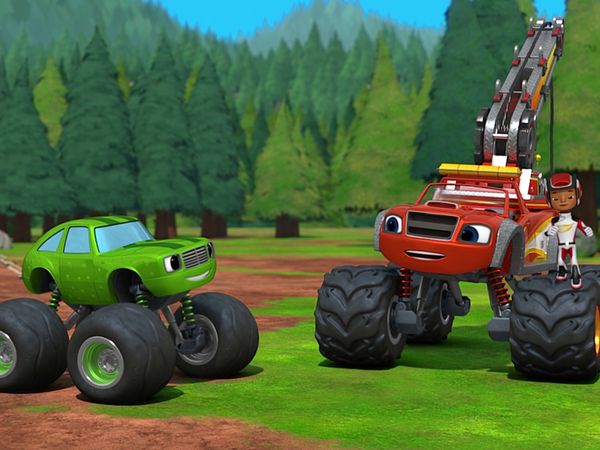 Blaze e os Monster Machines - Acampamento da familia Picles