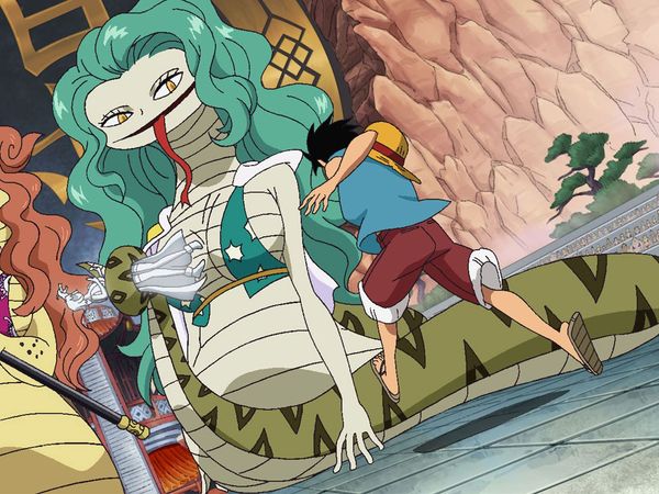One Piece - Summit War Saga - ¡Una pelea muy difícil para Luffy! ¡El poder del Haki de las hermanas serpiente!