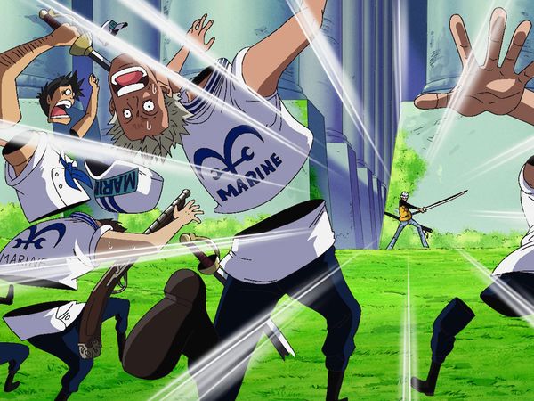 One Piece - Summit War Saga - ¡Atraviesen el asedio! La Marina contra los tres capitanes.¡Atraviesen el asedio! La Marina contra los tres capitanes.