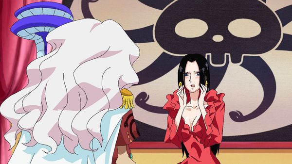 One Piece - Summit War Saga - ¡El amor es un huracán! Hancock está enamorada.