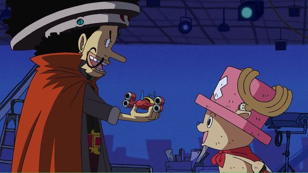 One Piece - Thriller Bark Saga - ¡Adelante, Chopper Man! Protege la emisora de televisión de la playa