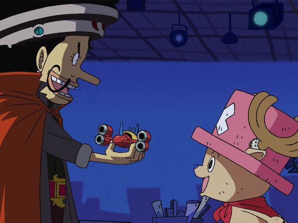 One Piece - Thriller Bark Saga - ¡Adelante, Chopper Man! Protege la emisora de televisión de la playa