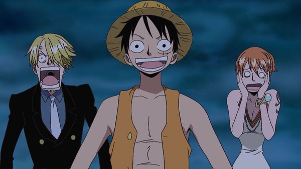 One Piece - Thriller Bark Saga - Adentrándose en el Mar del Diablo! Un misterioso esqueleto flota en la niebla.