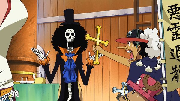 One Piece - Thriller Bark Saga - ¡La alegría de ver a gente! La verdadera identidad del esqueleto elegante.