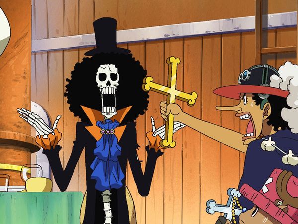 One Piece - Thriller Bark Saga - ¡La alegría de ver a gente! La verdadera identidad del esqueleto elegante.