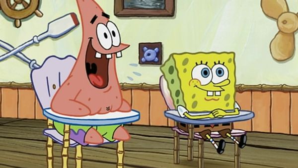 Bob Esponja Calça Quadrada - Aluno novo, estrela do mar / Mexilhões