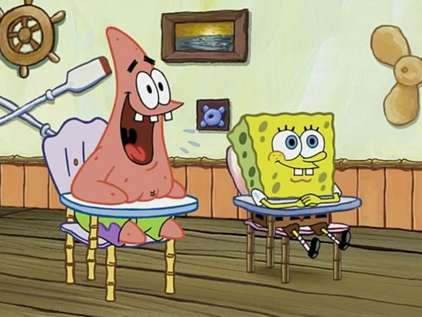 Bob Esponja Calça Quadrada - Aluno novo, estrela do mar / Mexilhões